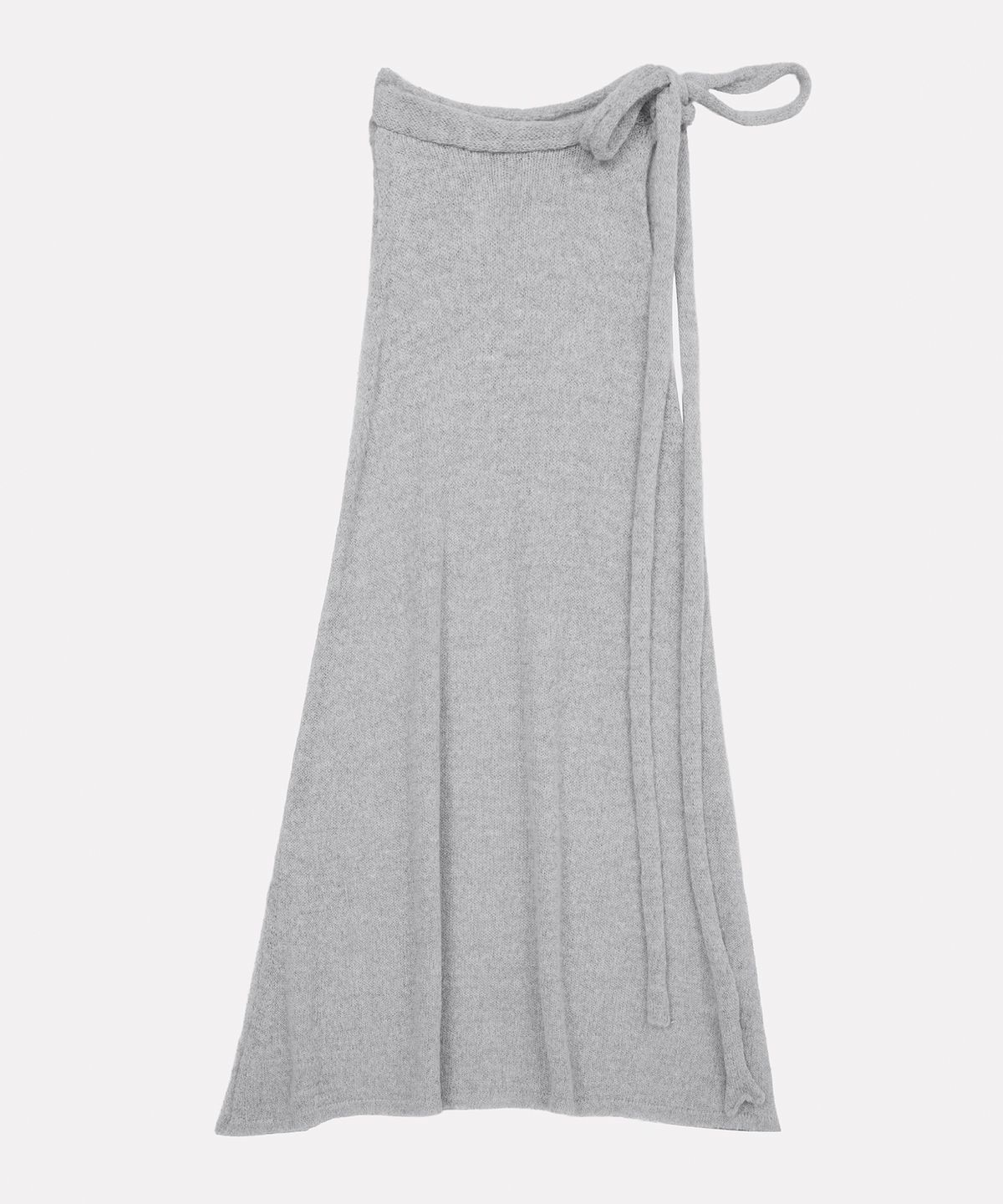 우네씬(UUNE SCENE) Scarf Tie Halter Knit_Gray