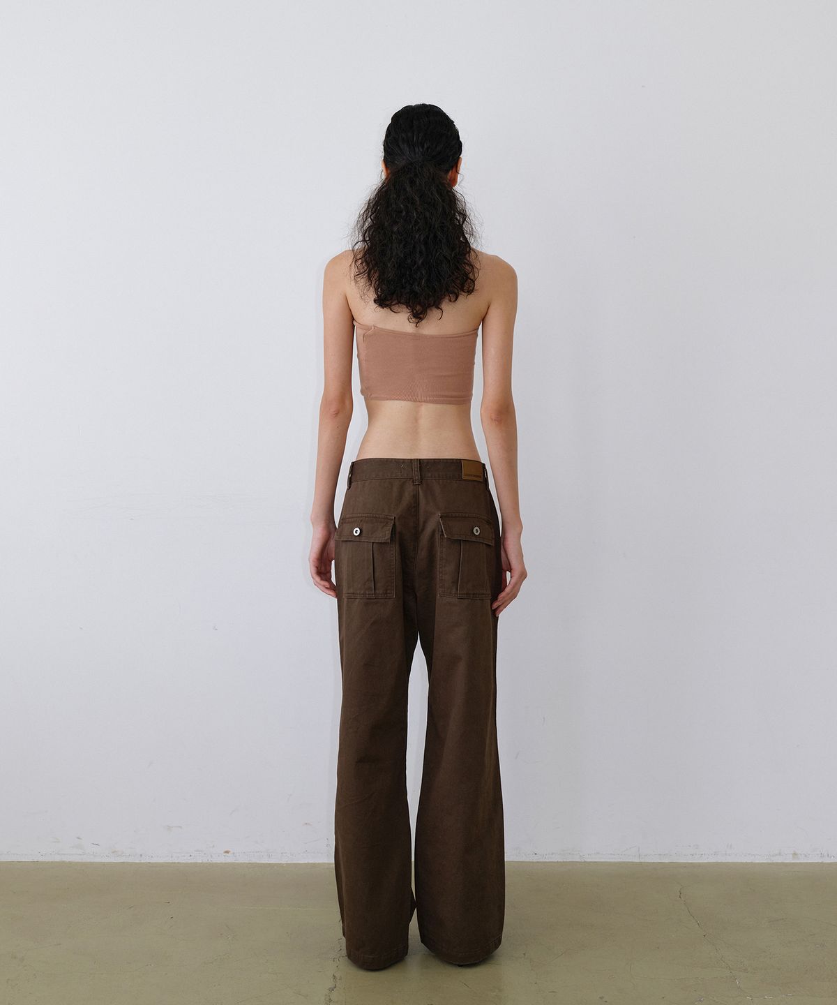 우네씬(UUNE SCENE) Fatigue Washed Pants_Brown