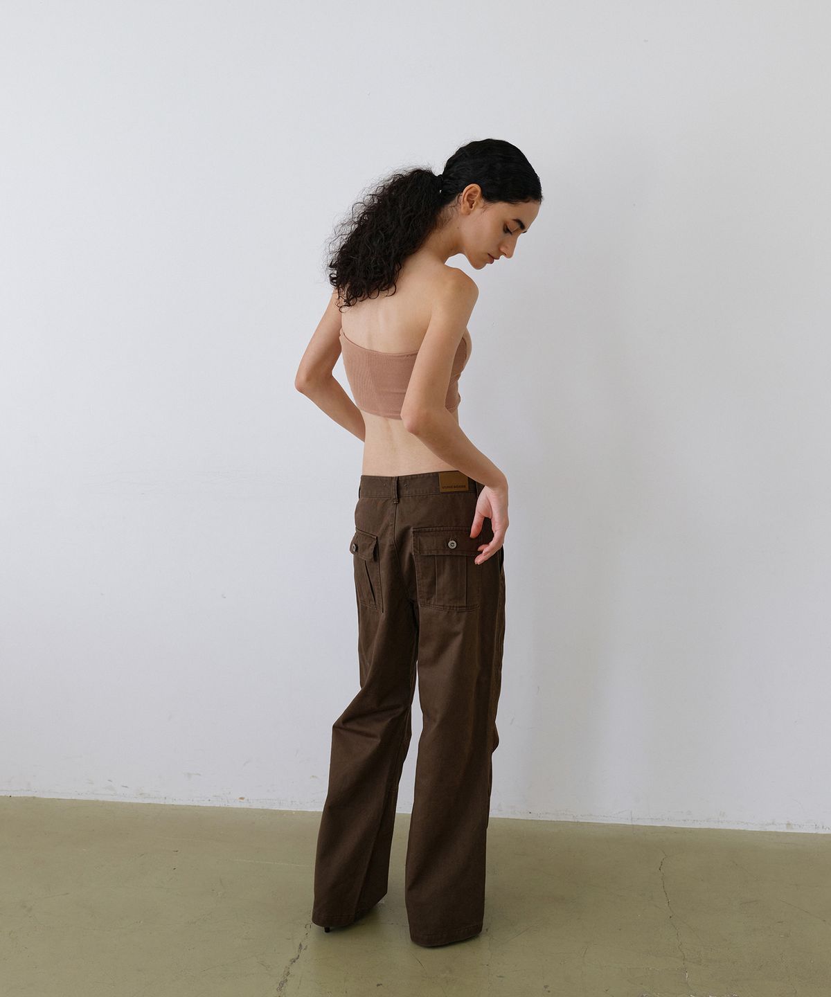 우네씬(UUNE SCENE) Fatigue Washed Pants_Brown