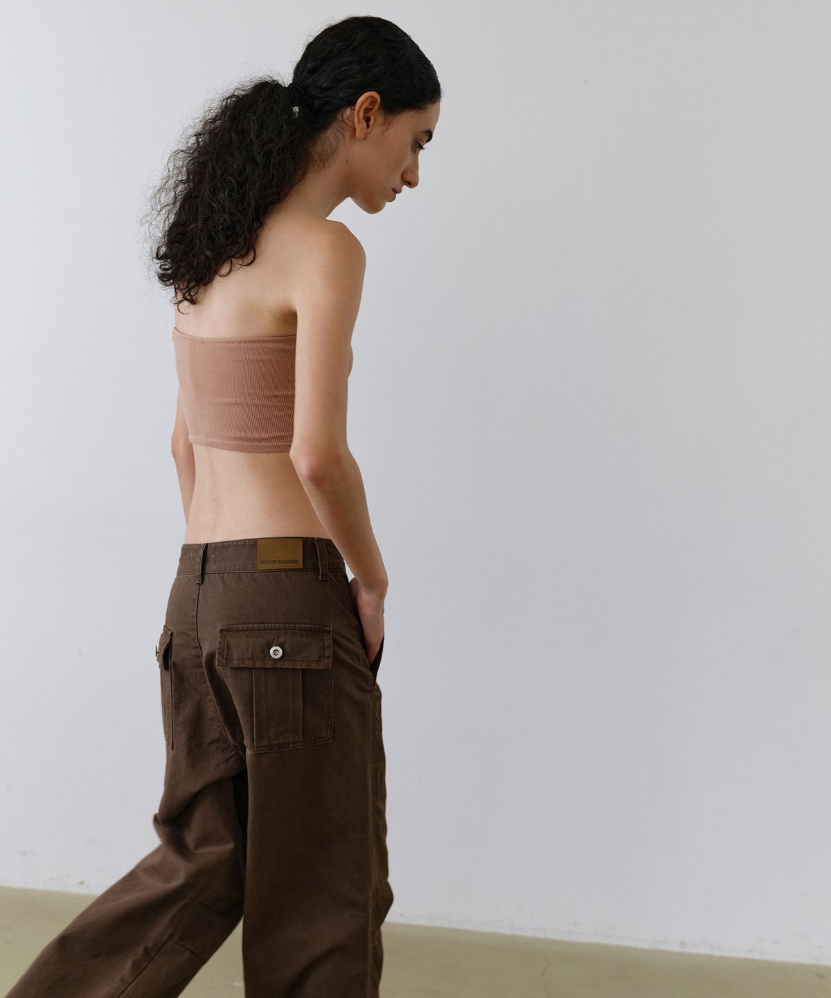 우네씬(UUNE SCENE) Fatigue Washed Pants_Brown