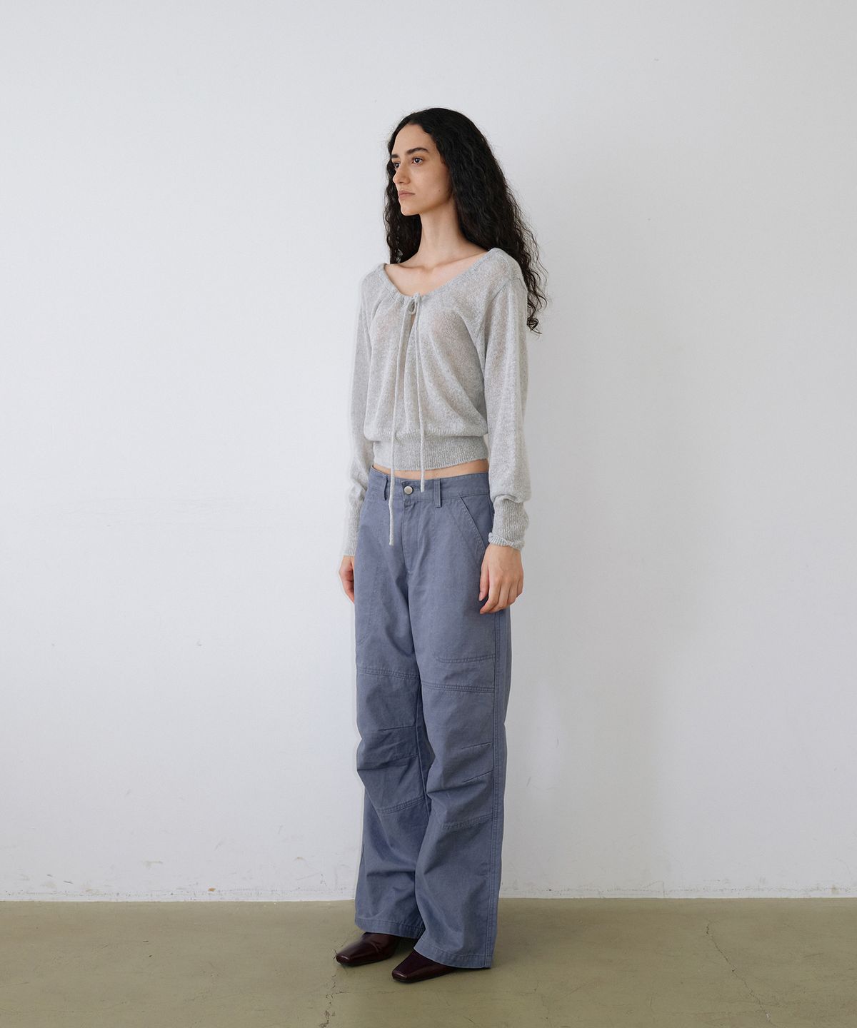 우네씬(UUNE SCENE) Fatigue Washed Pants_Blue
