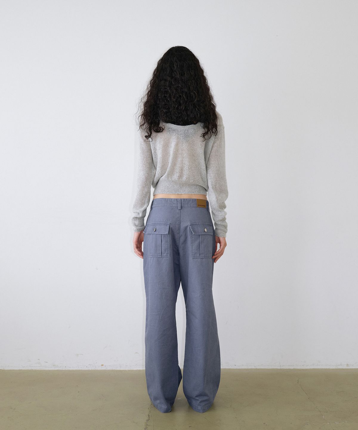 우네씬(UUNE SCENE) Fatigue Washed Pants_Blue