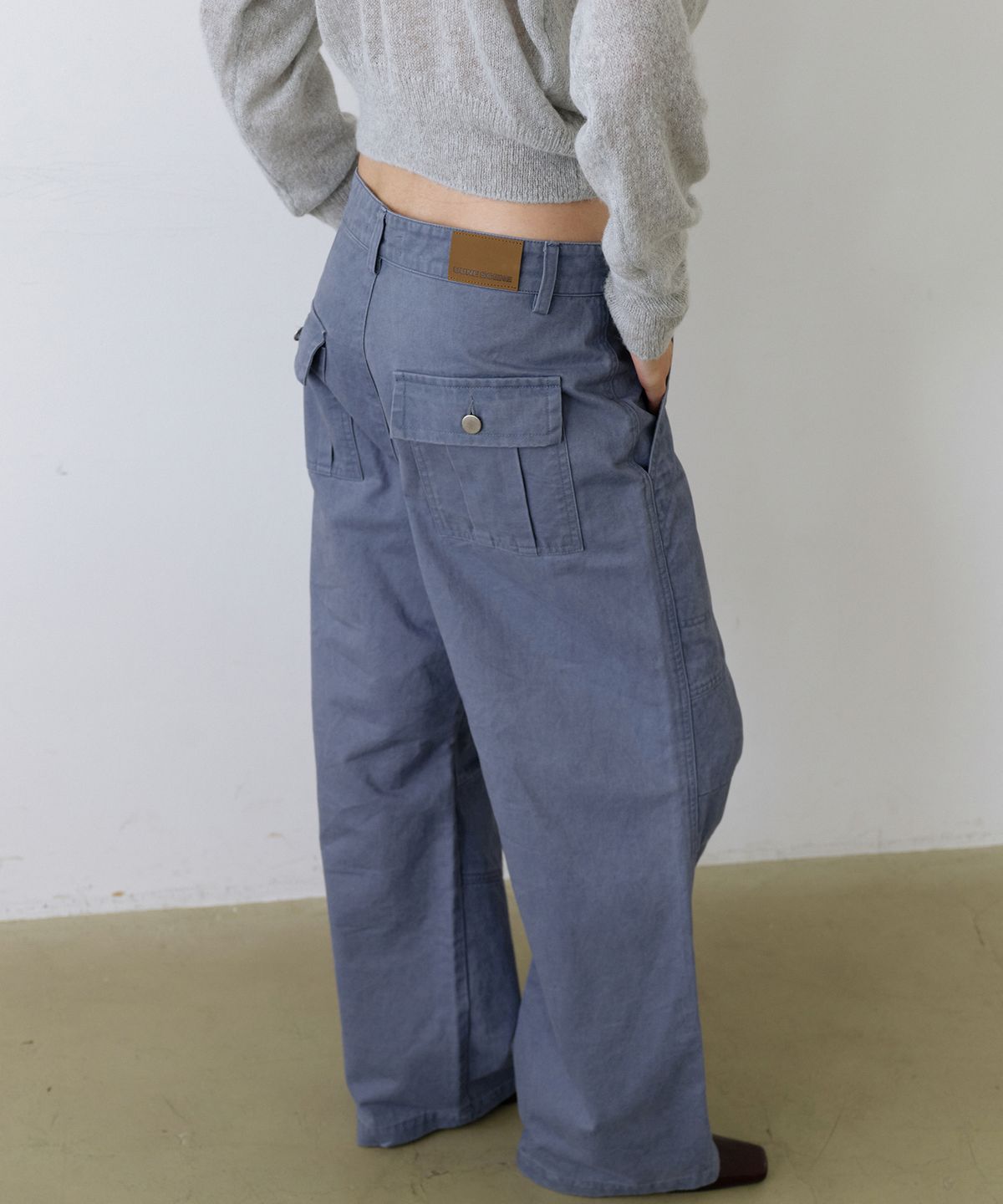 우네씬(UUNE SCENE) Fatigue Washed Pants_Blue