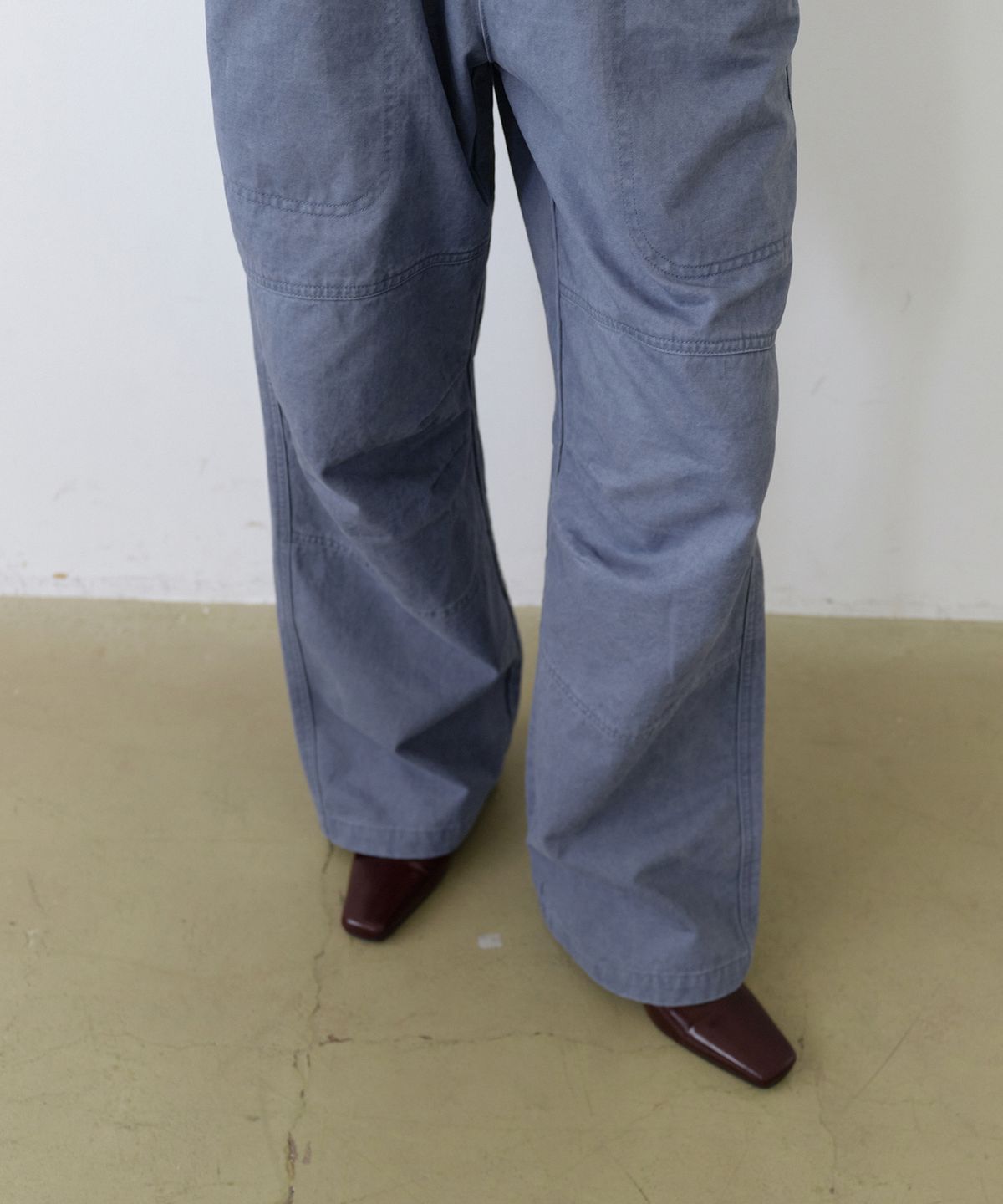 우네씬(UUNE SCENE) Fatigue Washed Pants_Blue