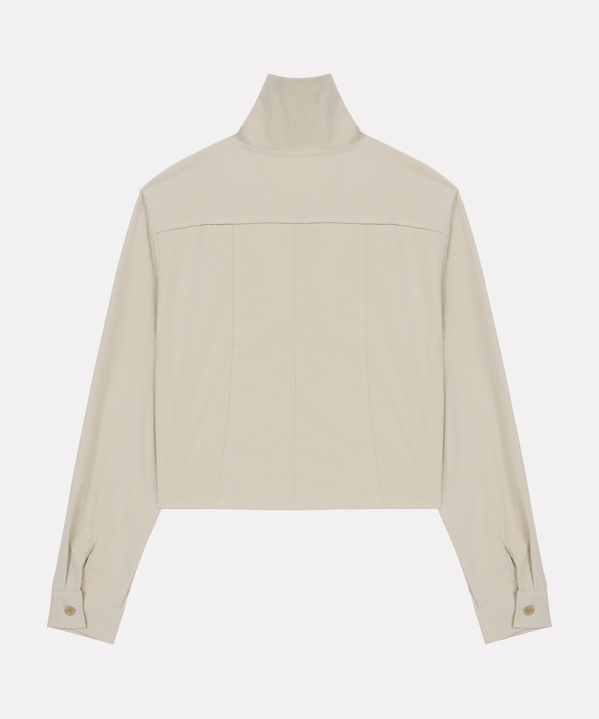 우네씬(UUNE SCENE) High Neck Button Jacket_Beige