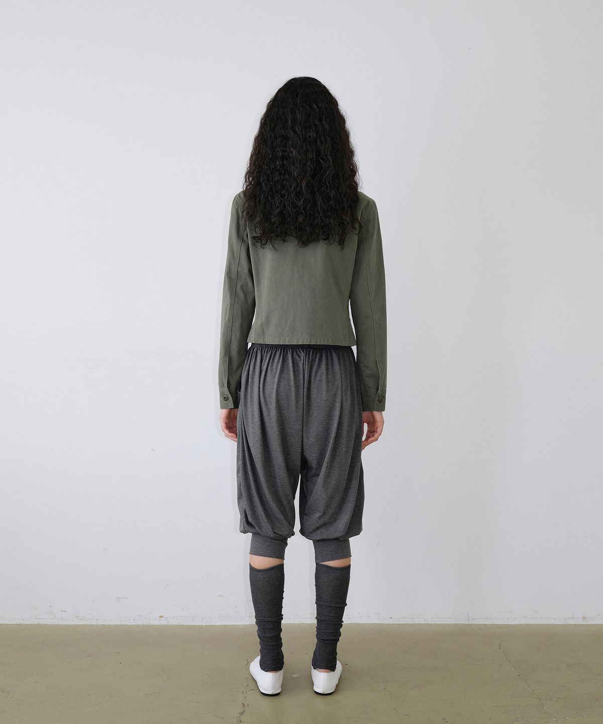 우네씬(UUNE SCENE) Washed Military Jacket_Khaki