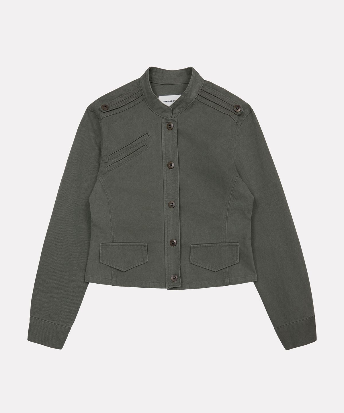 우네씬(UUNE SCENE) Washed Military Jacket_Khaki