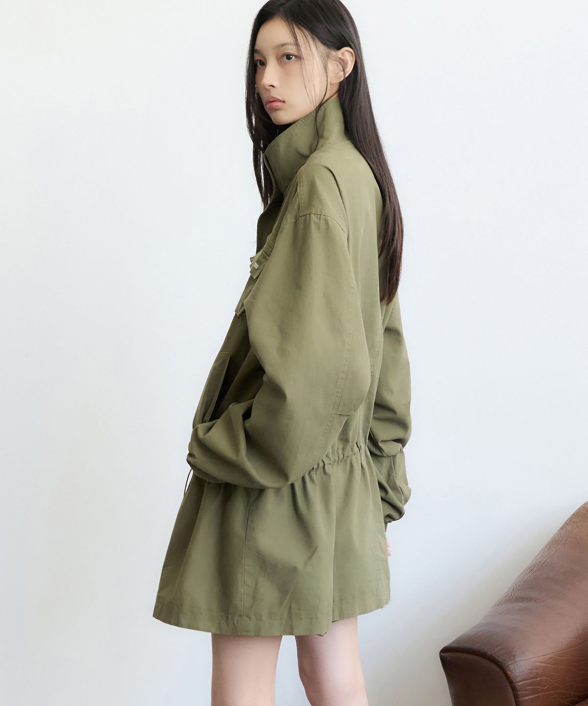 렌세(RENSE) Washed Field Jacket Khaki