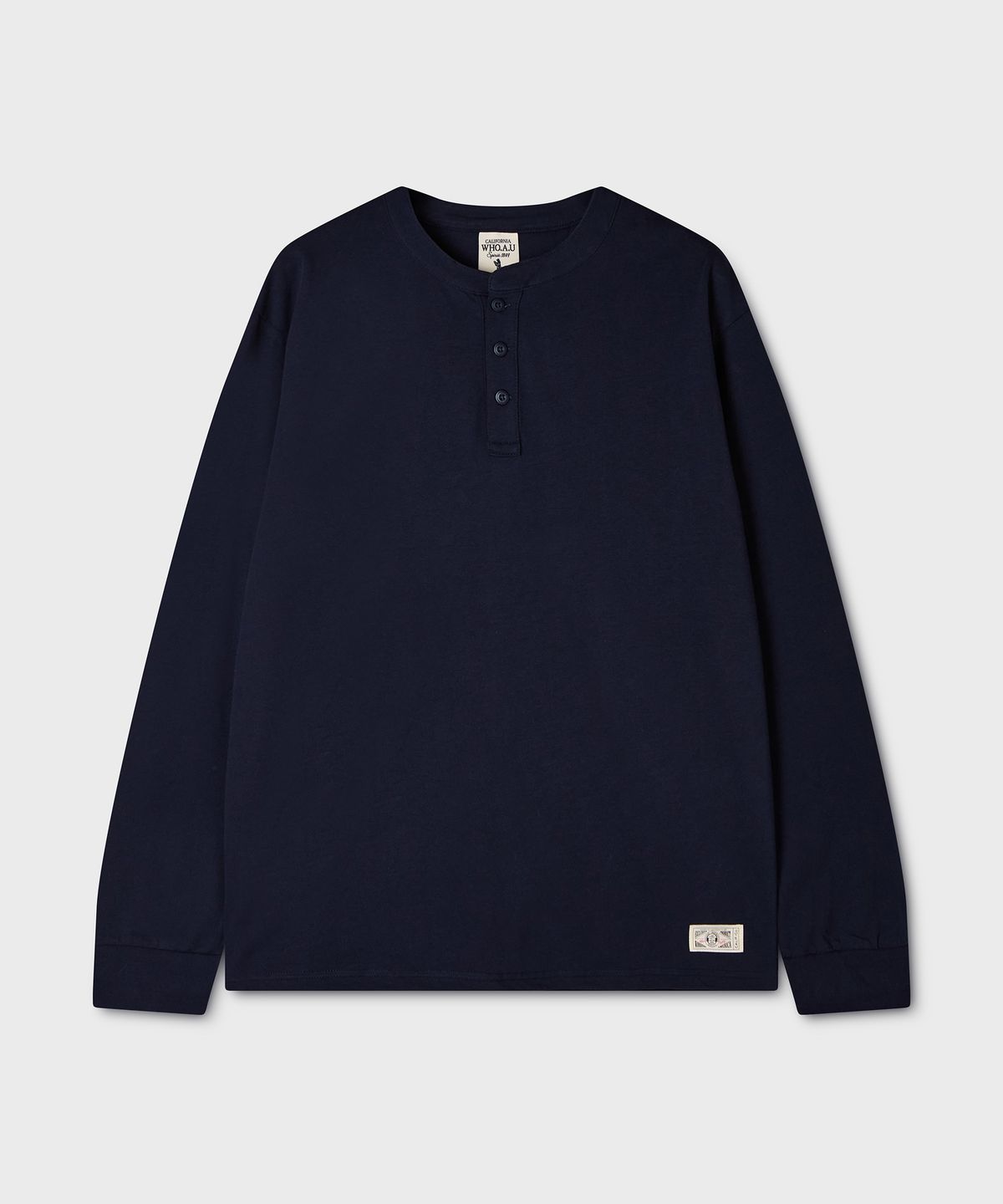 후아유(WHO.A.U) Henryneck Long Sleeve T-shirt / WHLAG4991M
