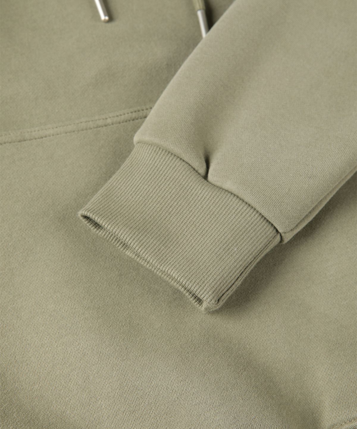 빠니깔레(PANICALE) 그린 기모 후드 티셔츠