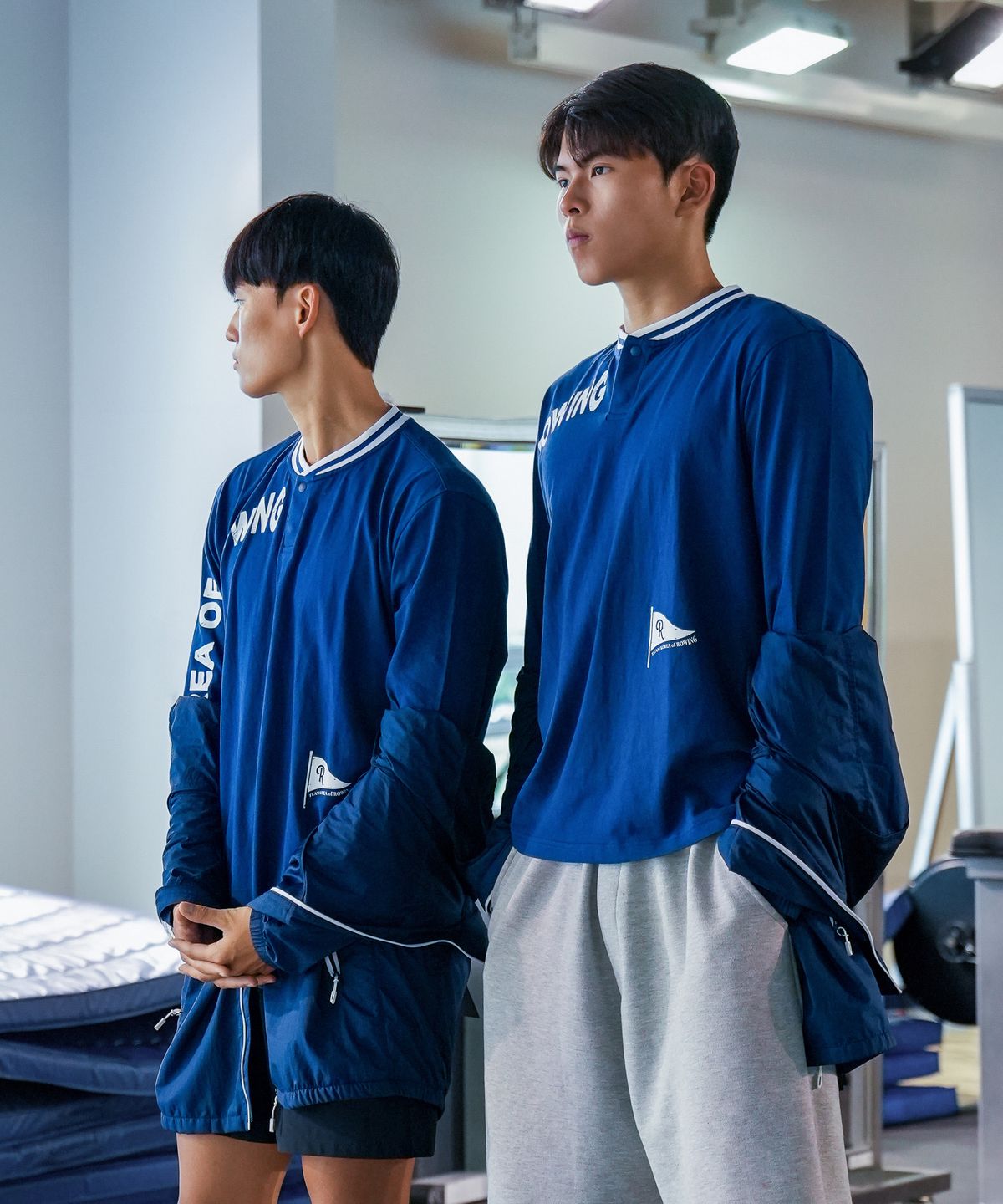 아커드(ARKERD) [TEAM KOREA OF ROWING] 헤리티지 헨리넥 롱슬리브 티셔츠