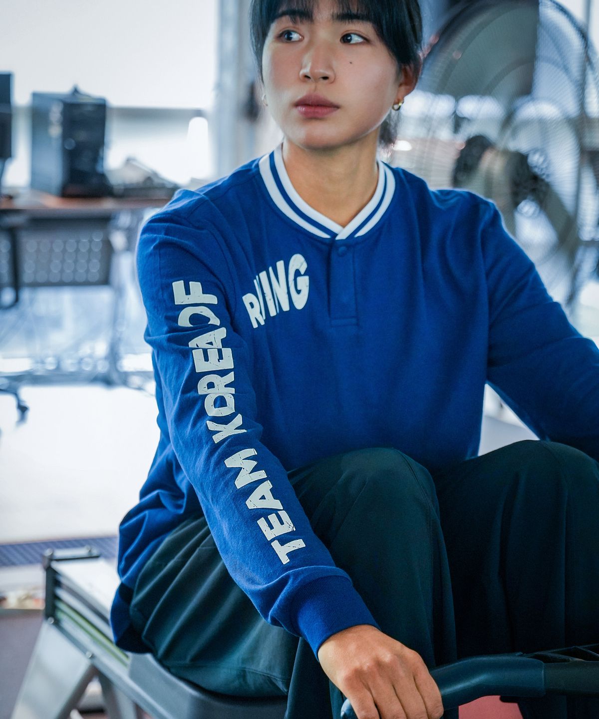 아커드(ARKERD) [TEAM KOREA OF ROWING] 헤리티지 헨리넥 롱슬리브 티셔츠