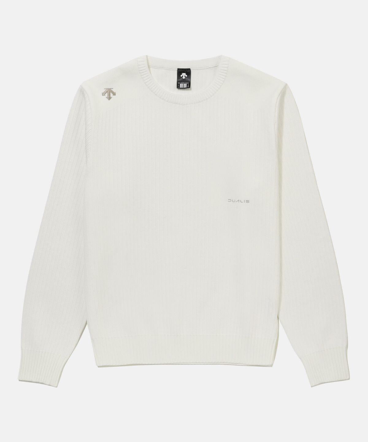 데상트(DESCENTE) 남성 니트 스웨터 맨투맨 아이보리 SR321DHT92