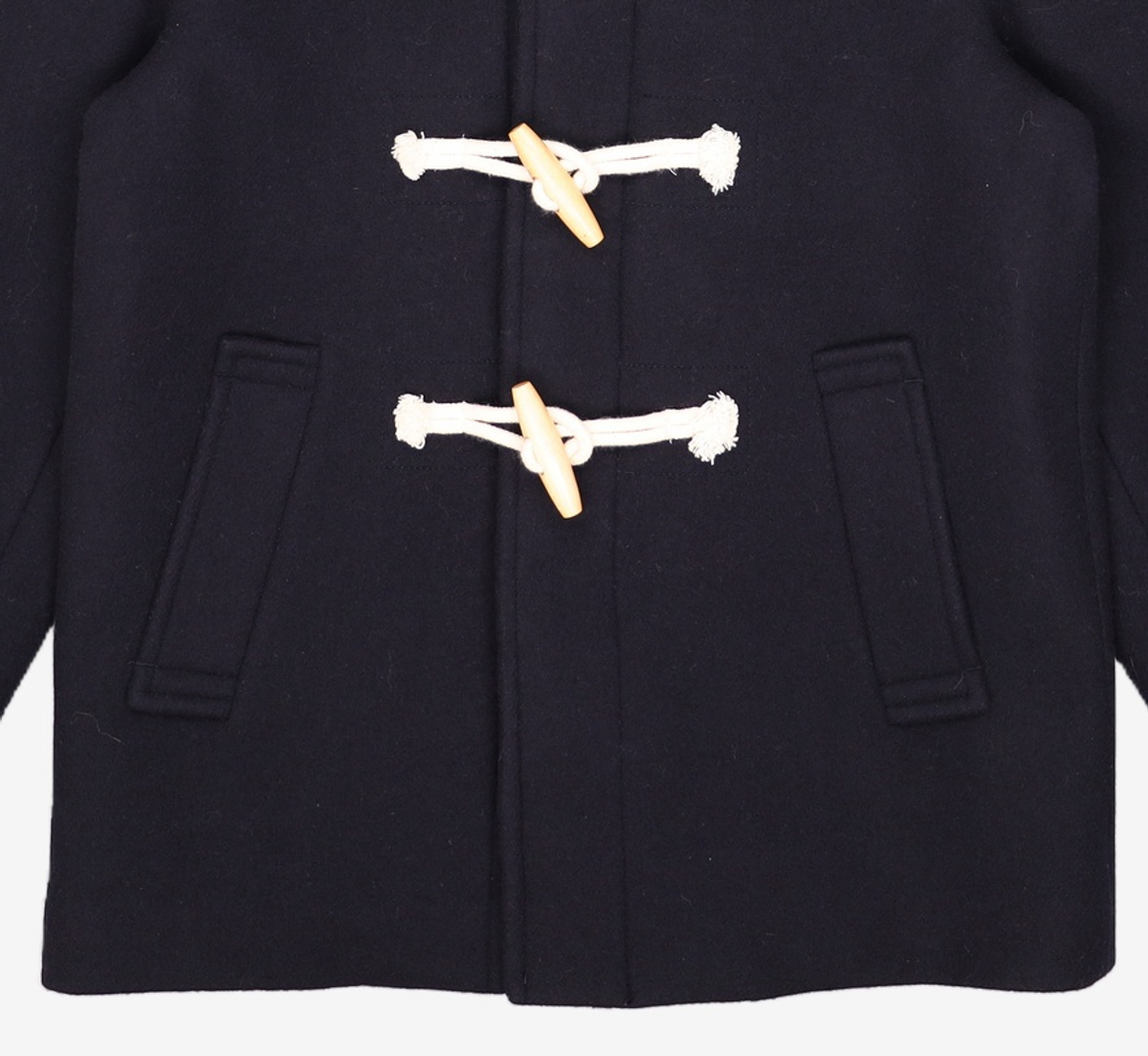 마리떼 프랑소와 저버(MARITHÉ + FRANҪOIS GIRBAUD) CLASSIC HOODIE DUFFLE HALF COAT dark navy S