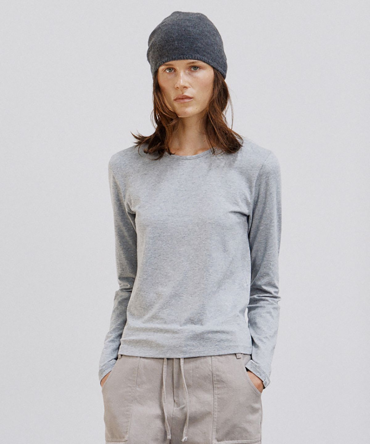 노우드(NOEUD) TS022 Modal Essential Long Sleeve (Melange)