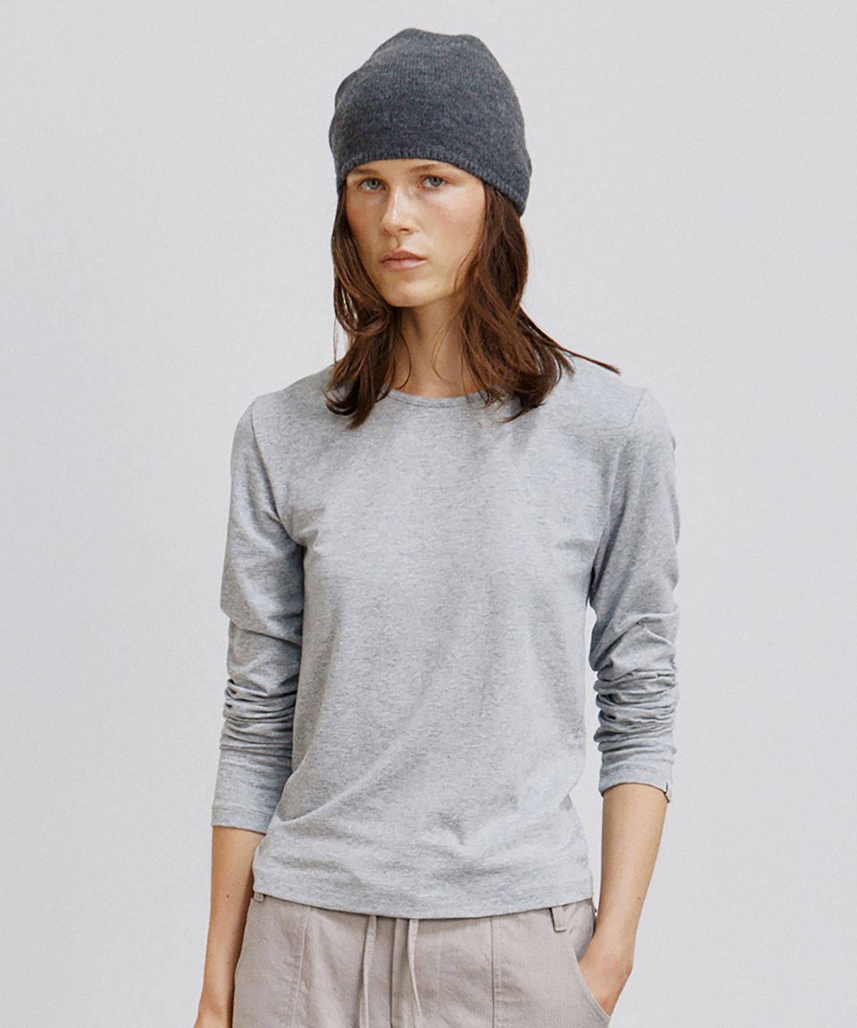 노우드(NOEUD) TS022 Modal Essential Long Sleeve (Melange)