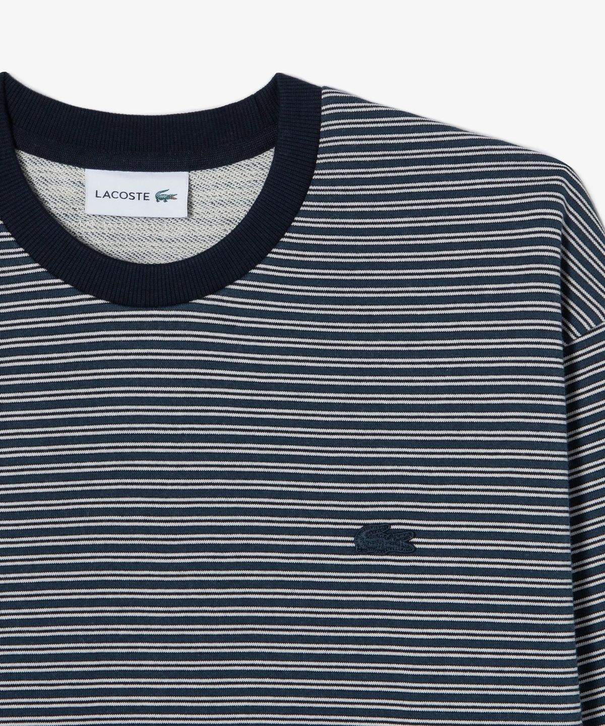 라코스테(LACOSTE) 남성 스트라이프 크루넥 스웻셔츠 SH272E-56N 166