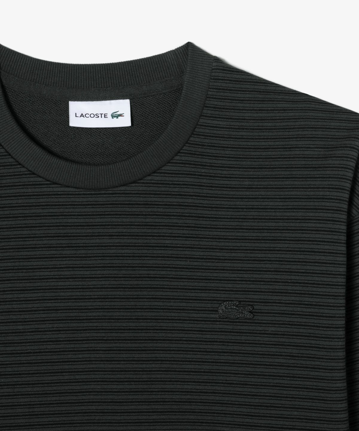 라코스테(LACOSTE) 남성 스트라이프 크루넥 스웻셔츠 SH272E-56N UWC