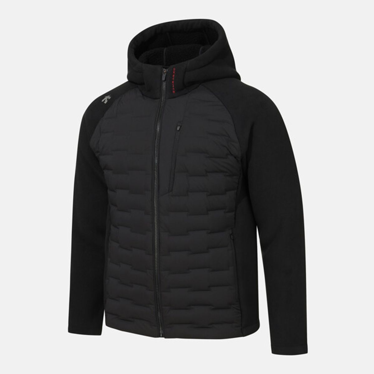 데상트(DESCENTE) 플리스 하이브리드 다운 자켓 블랙 SR423TKTO2