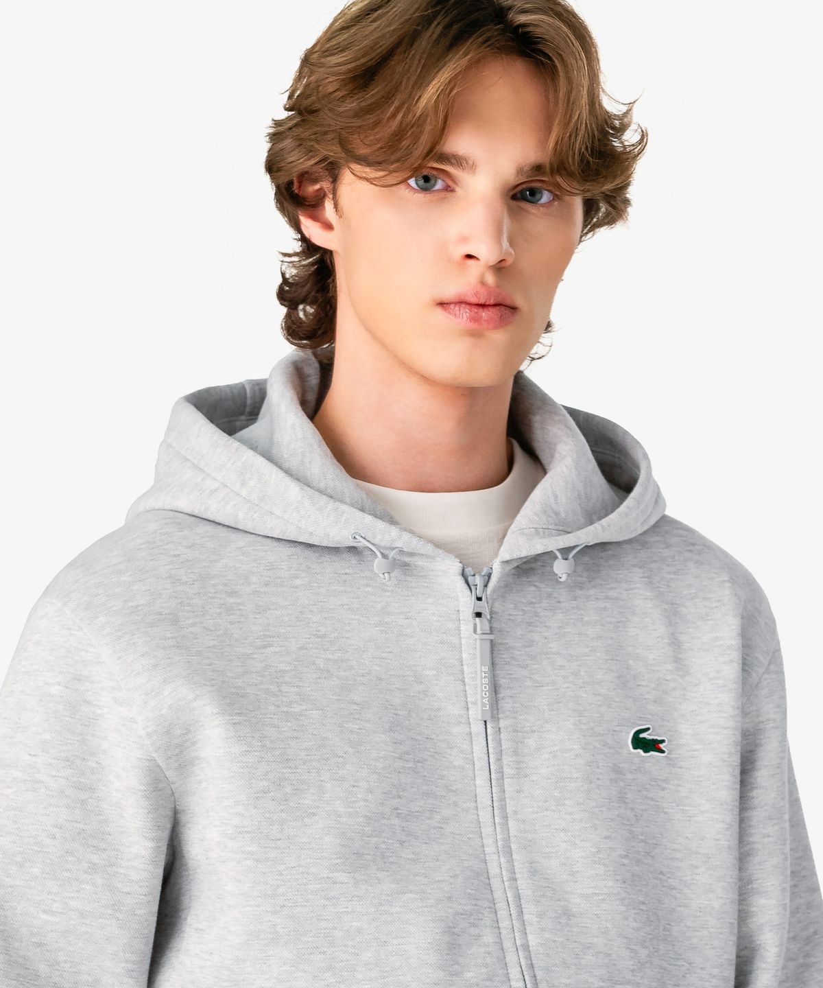 라코스테(LACOSTE) 남성 테크니컬 후드 풀집업 스웻셔츠 SH609E-56N CCA