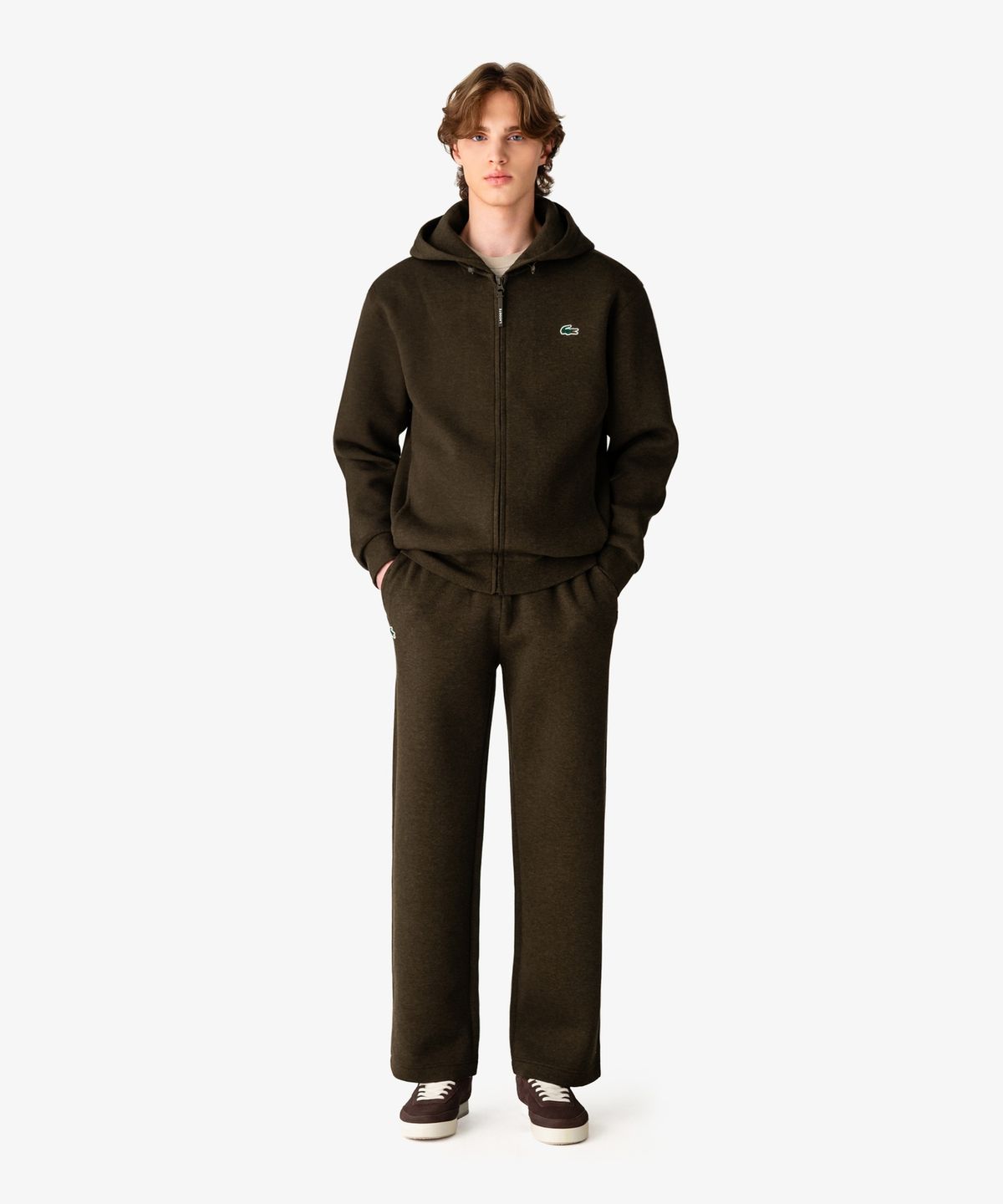 라코스테(LACOSTE) 남성 테크니컬 후드 풀집업 스웻셔츠 SH609E-56N DPD