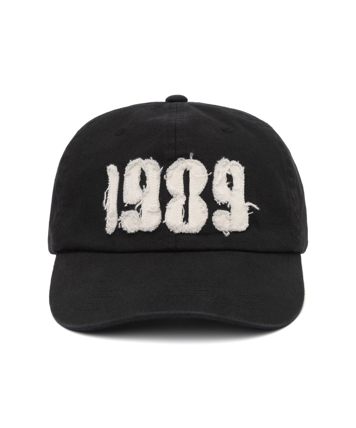 니티드(KNITTED) 1989 워시드 아플리케 볼캡 BLACK
