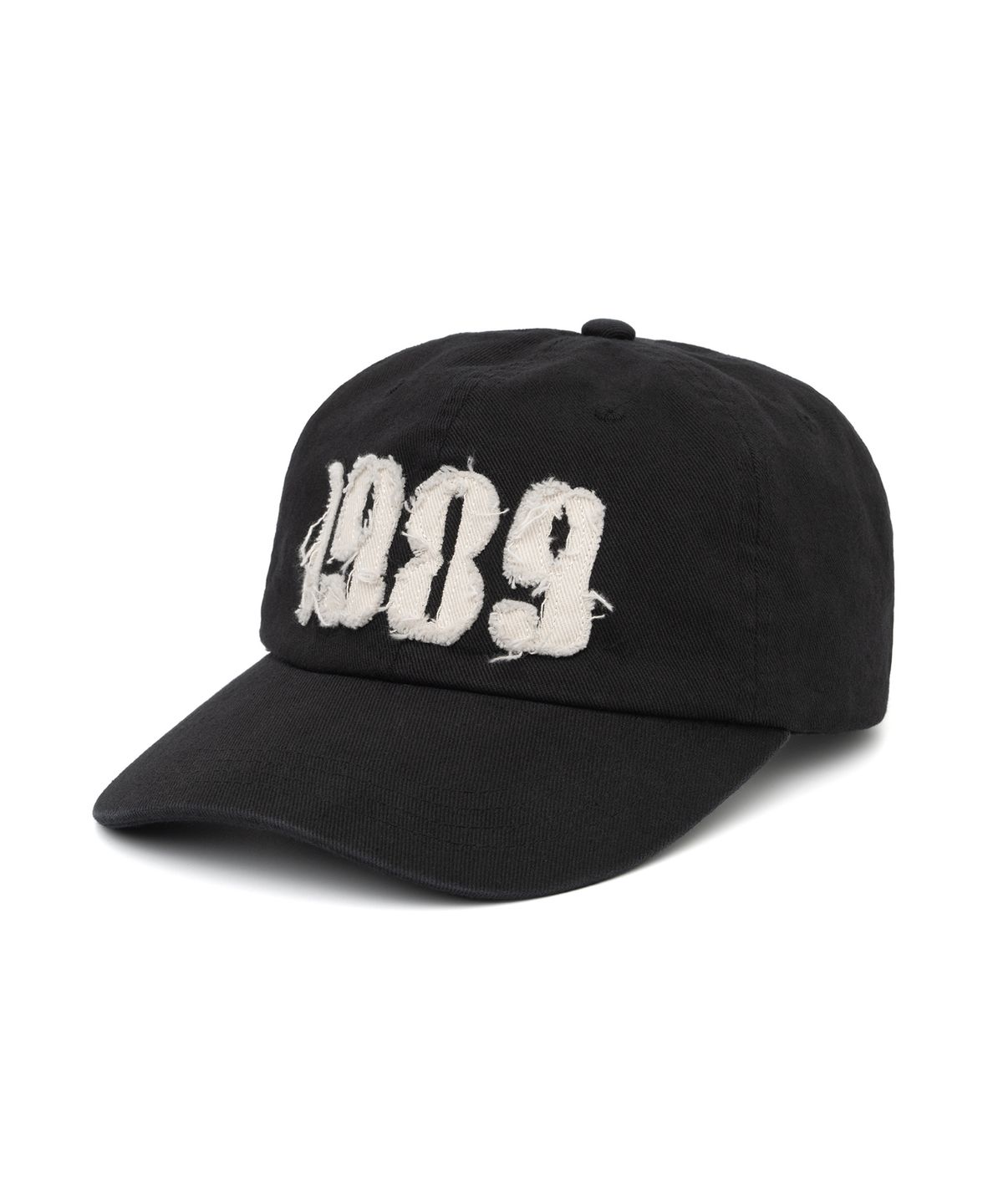 니티드(KNITTED) 1989 워시드 아플리케 볼캡 BLACK
