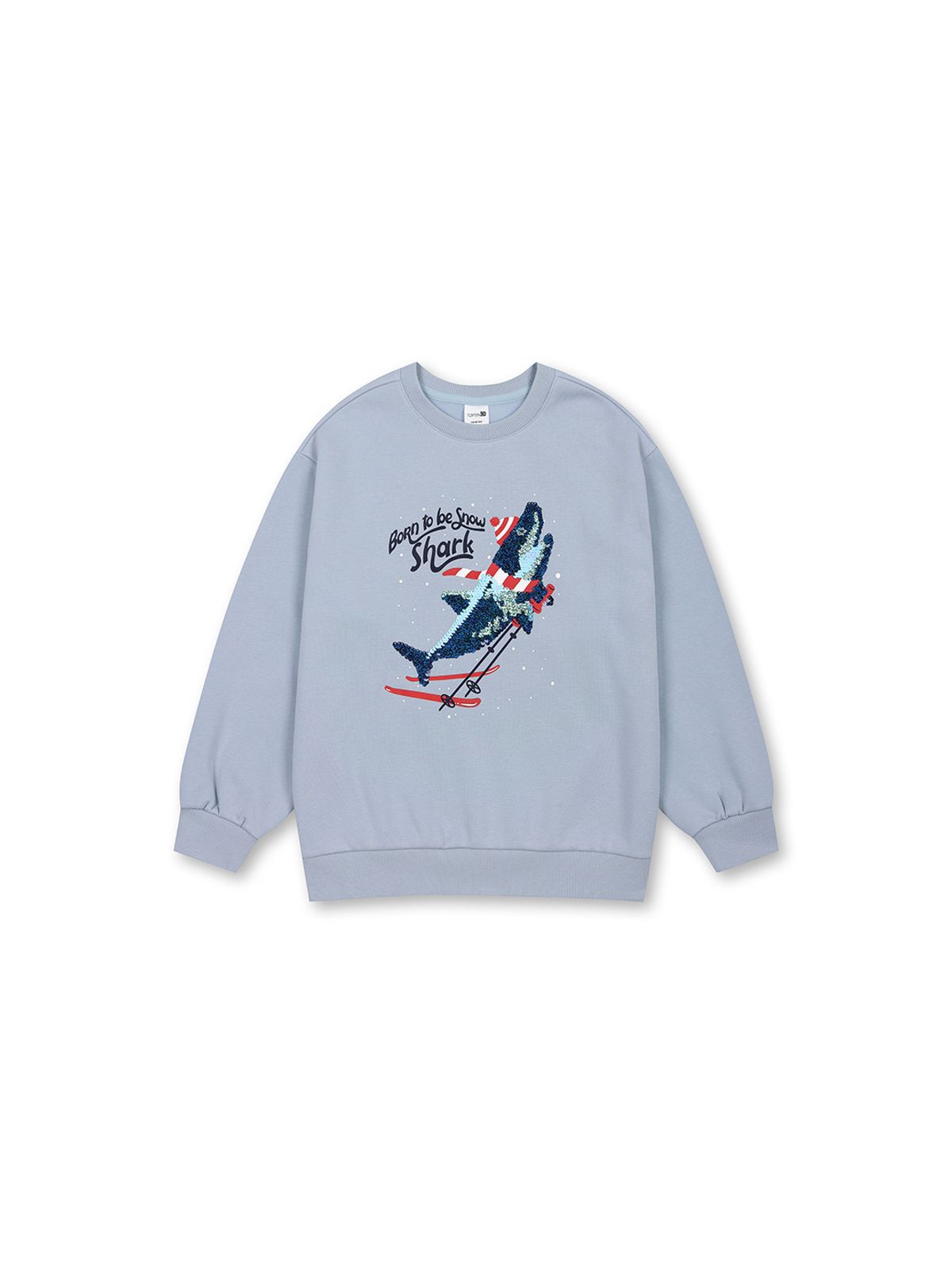 탑텐 키즈(TOPTEN KIDS) 공용 플리스 그래픽 스웨트셔츠_MKG4TR3402