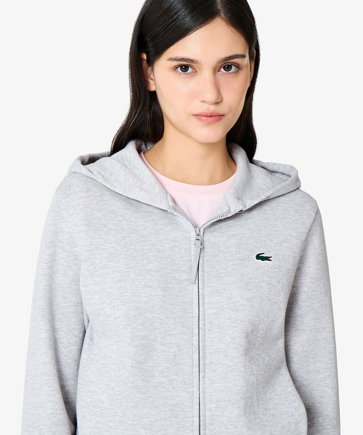 라코스테(LACOSTE) 여성 테크니컬 후드 풀집업 스웻셔츠 SF609E-56N CCA
