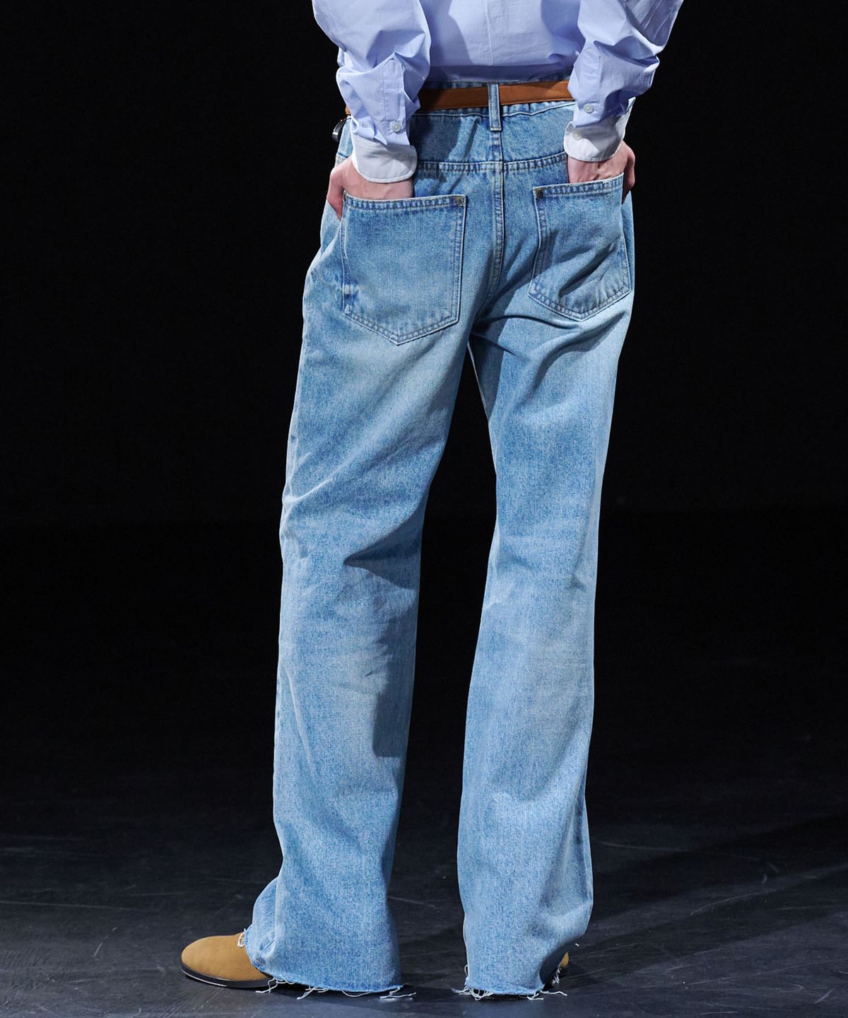 테이크이지(TAKEASY) [DMD] SHANE Straight Denim - Pale Blue