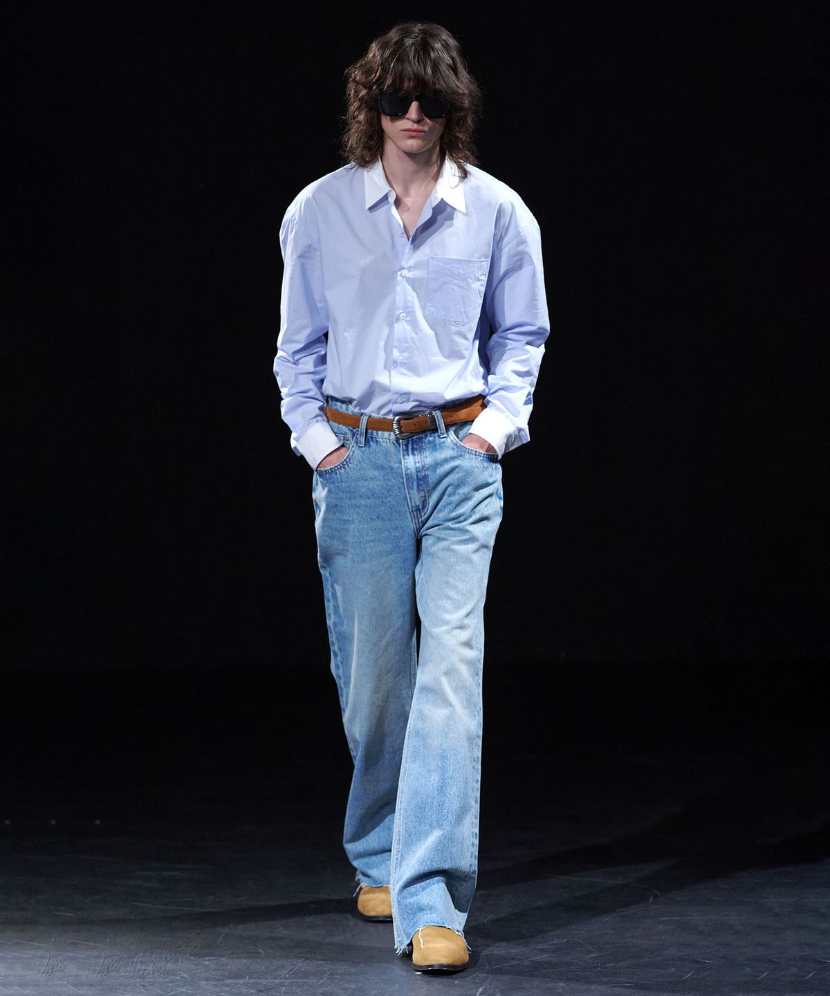테이크이지(TAKEASY) [DMD] SHANE Straight Denim - Pale Blue