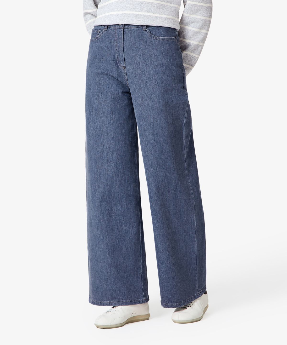 라코스테(LACOSTE) 여성 세미와이드 데님라이크 팬츠 HF609E-56N 36L