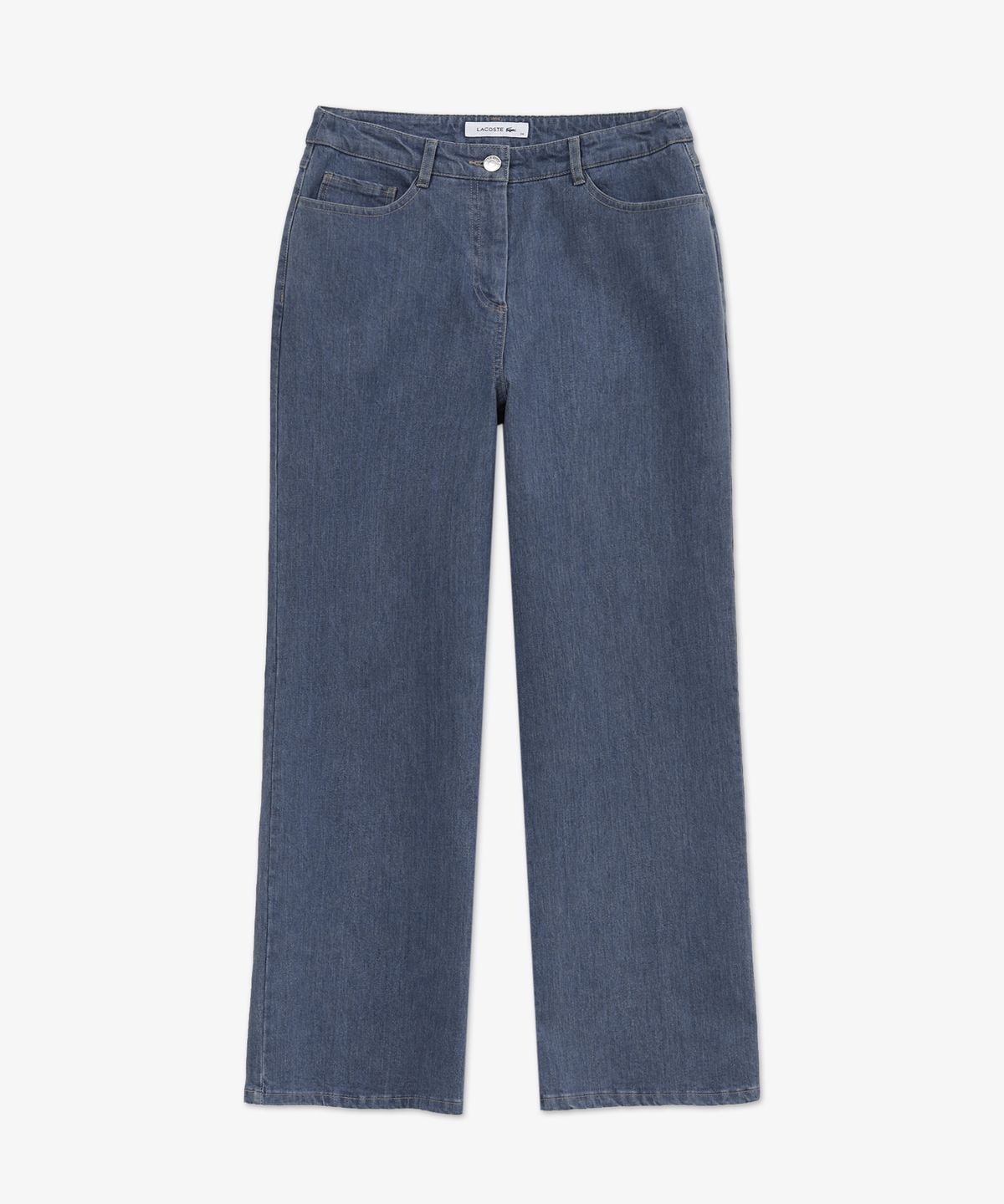 라코스테(LACOSTE) 여성 세미와이드 데님라이크 팬츠 HF609E-56N 36L