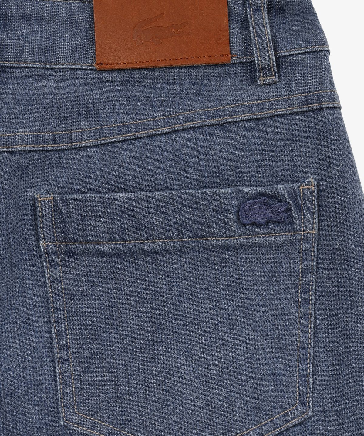 라코스테(LACOSTE) 여성 세미와이드 데님라이크 팬츠 HF609E-56N 36L