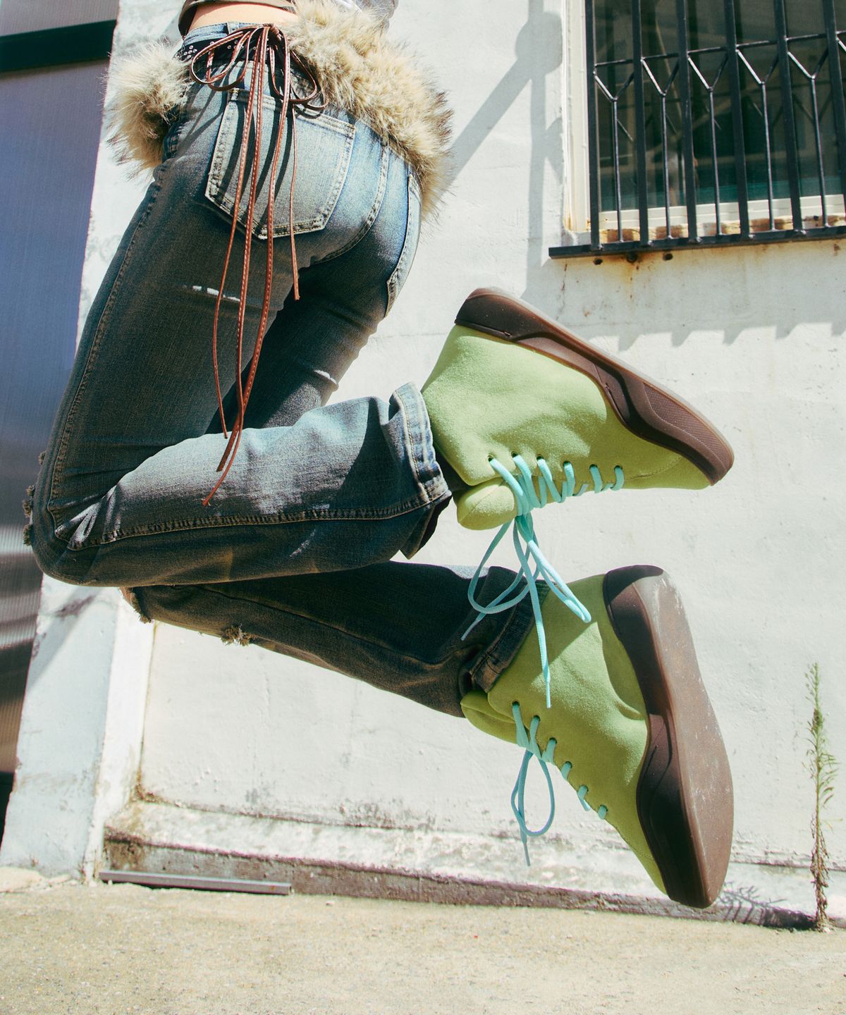 솔레뜨(SOLETTE) Rumble High sneakers PISTACHIO