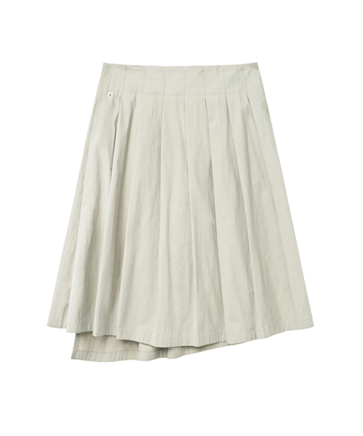 렌세(RENSE) Snap Pleated Wrap Skirt Beige