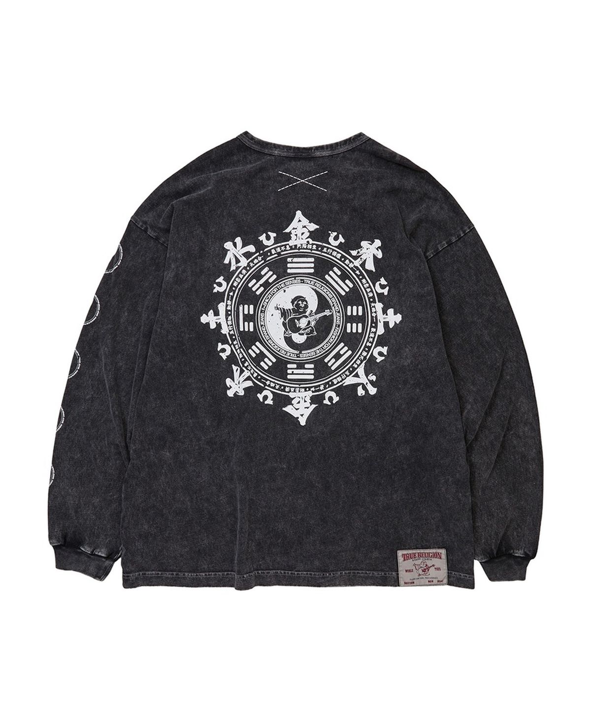 트루릴리젼(TRUERELIGION) Bagua Washed Long Sleeve - WASHED BLACK