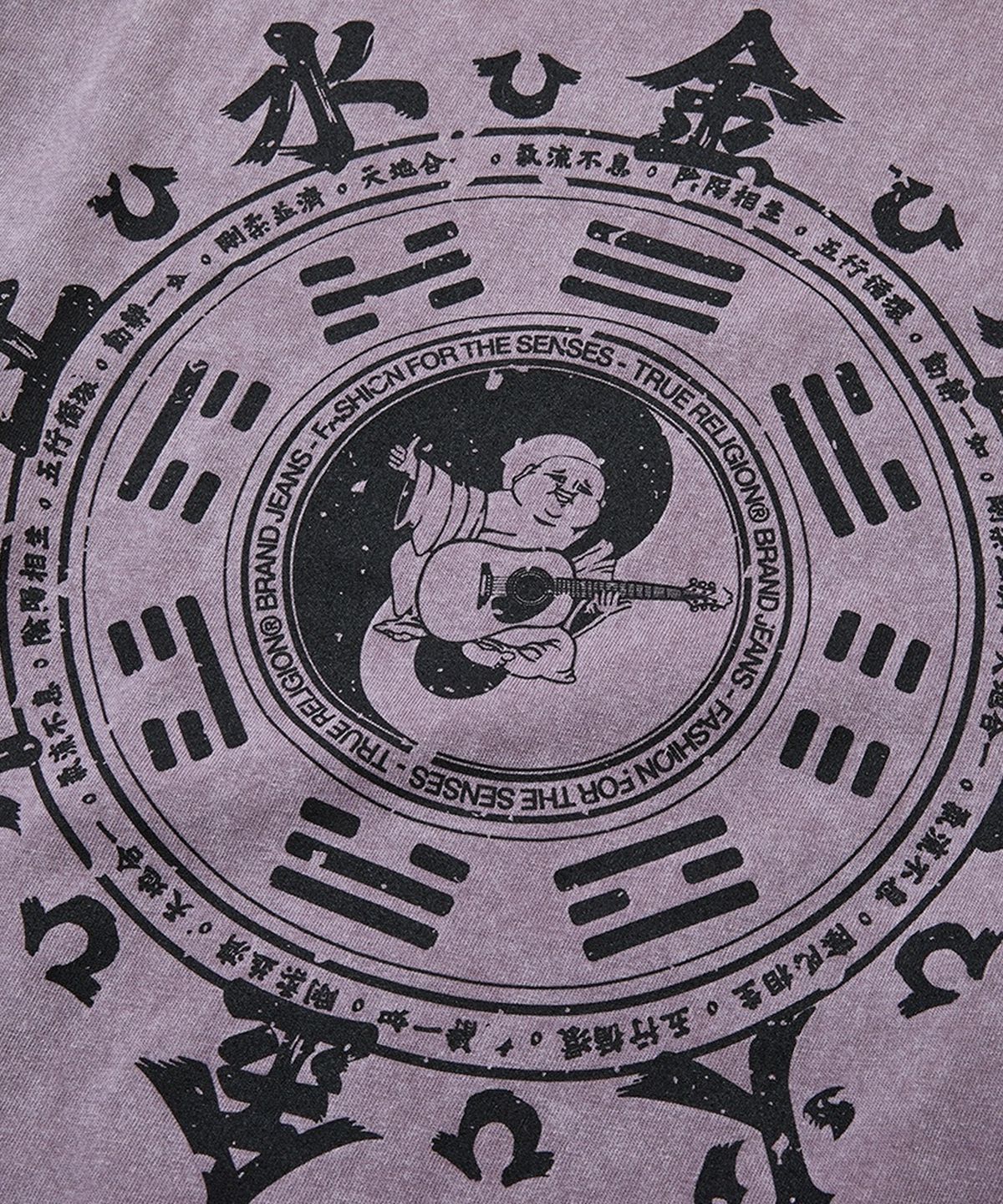 트루릴리젼(TRUERELIGION) Bagua Washed Long Sleeve - WASHED PURPLE