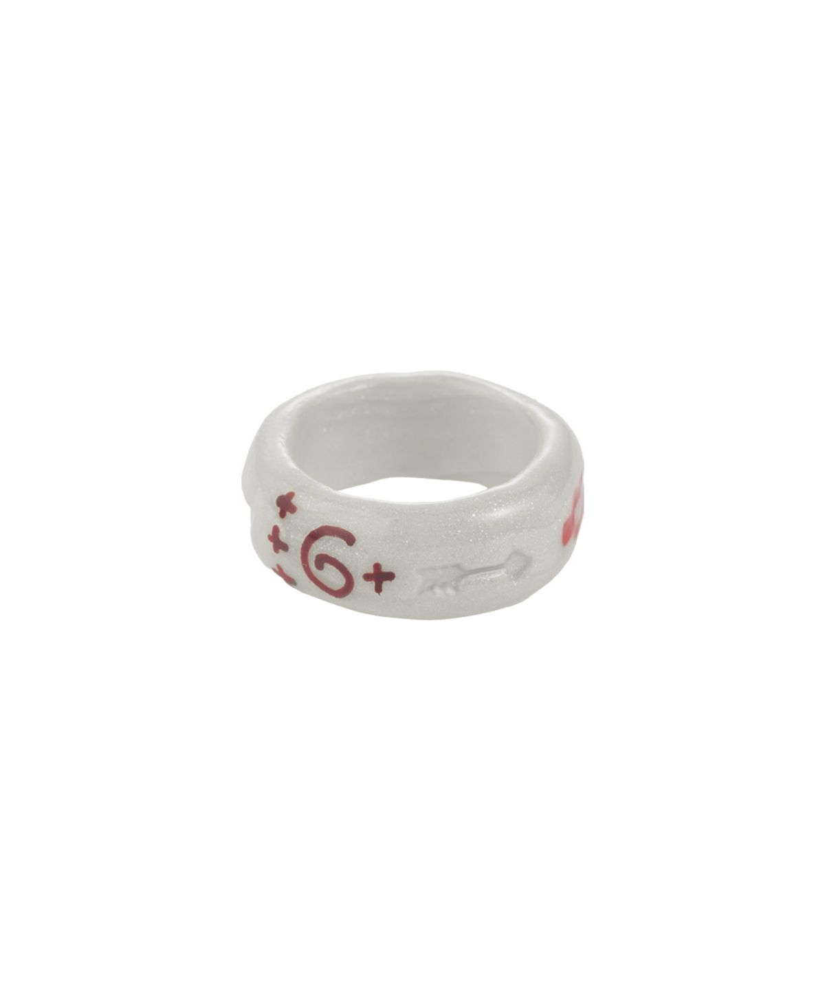 엔프프(NFF) doodle bold ring-white