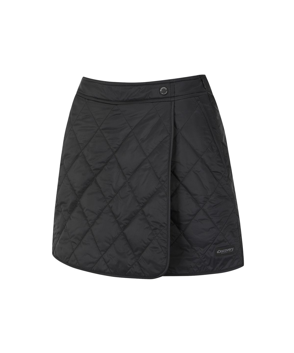 디스커버리 익스페디션(DISCOVERY EXPEDITION) 여성 패딩 랩 스커트 쇼츠 (BLACK)