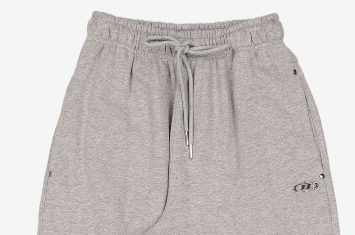 본투윈(BORN TO WIN) W B PENDANT COTTON SWEAT PANTS [MELANGE GREY] 1