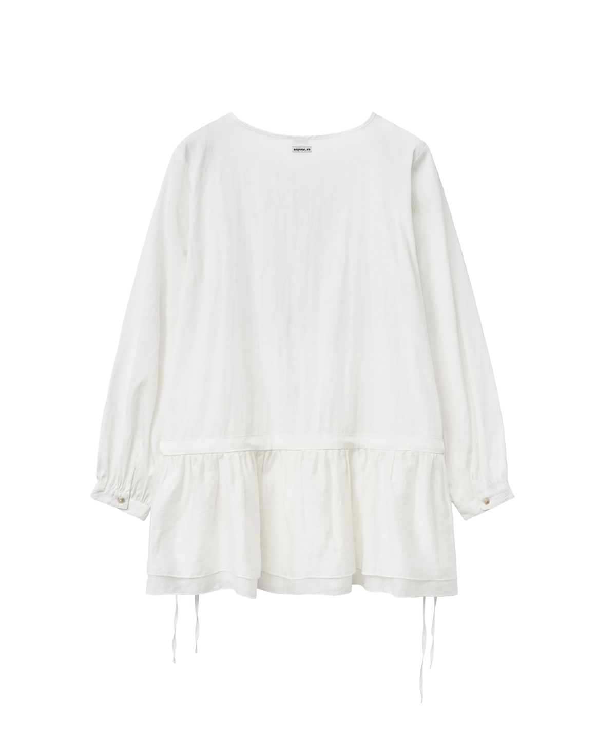 렌세(RENSE) Tuck Line Frill One-Piece Ivory