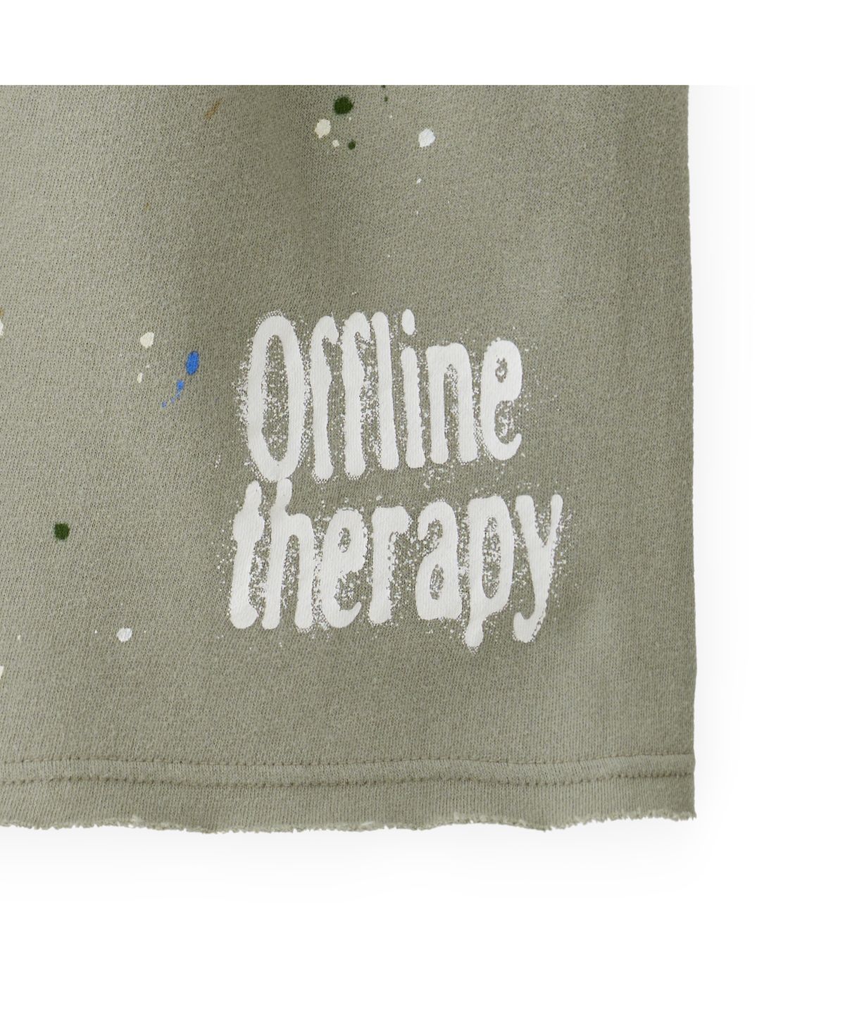 투위드(TUEWID) Tuewid relaxed light-fleece sweatshorts in sage green offline therapy