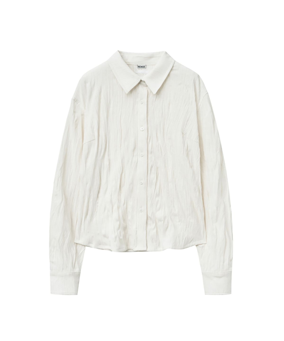 렌세(RENSE) Wrinkle Texture Shirt Ivory