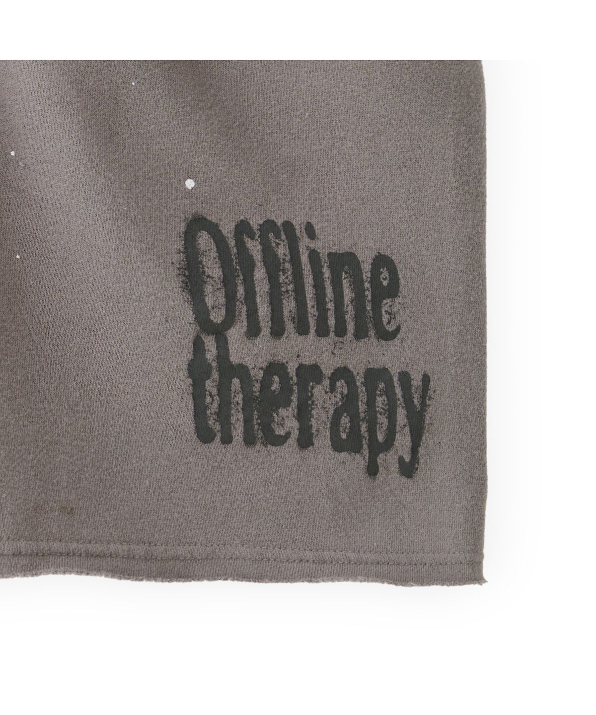 투위드(TUEWID) Tuewid relaxed light-fleece sweatshorts in gray offline therapy