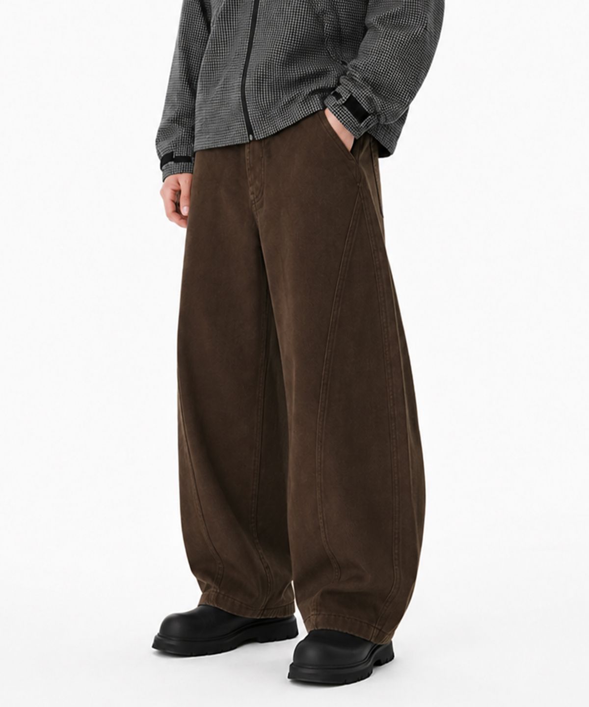 포더핏(FOR THE FIT) 365 커브드 절개 팬츠_4color