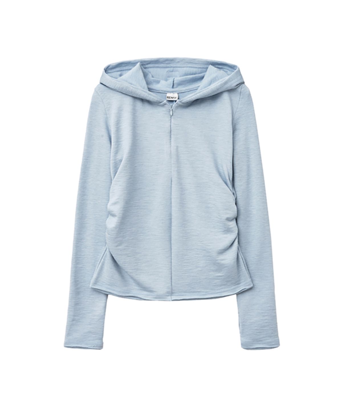 렌세(RENSE) Slim Hood Half-Zip Blue