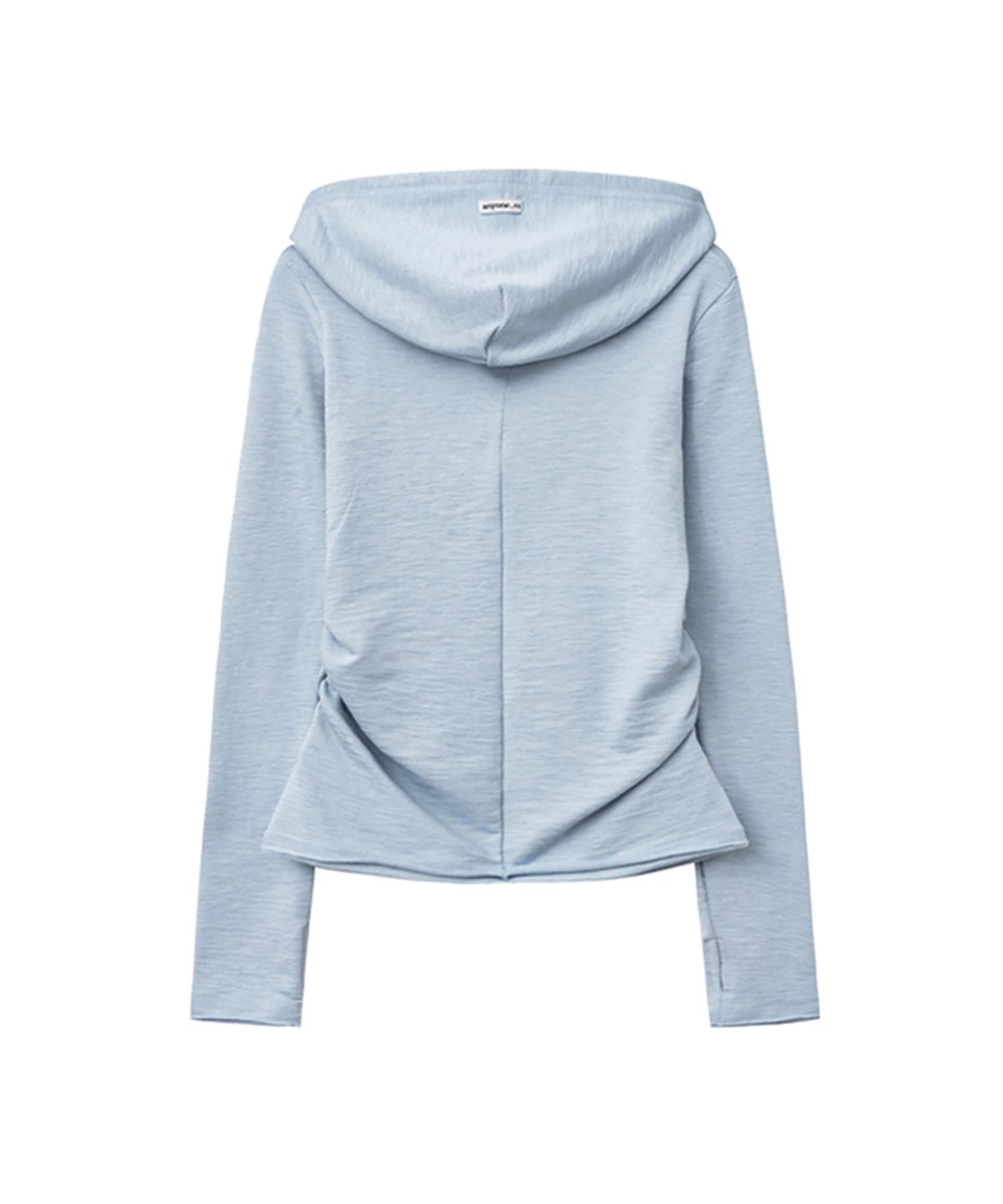 렌세(RENSE) Slim Hood Half-Zip Blue
