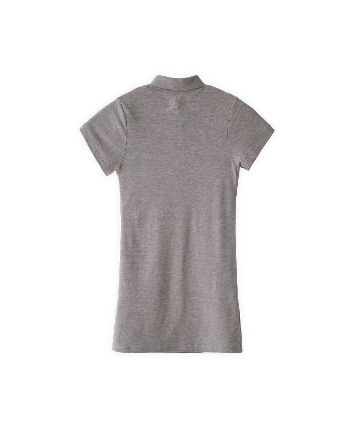 투위드(TUEWID) Cotton button down pique polo mini dress graphite