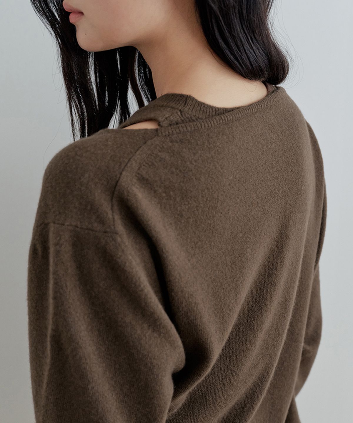 비올셋(BE ALL SET) Merino Wool Knit Set_Choco Brown